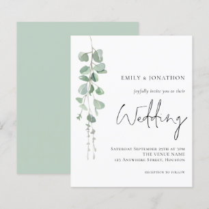 Budget Elegant Eucalyptus Weddenschap