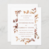 BUDGET Elegant Fall Leaves Weddenation (Voorkant / Achterkant)