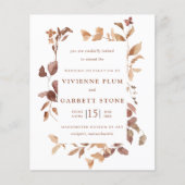 BUDGET Elegant Fall Leaves Weddenation (Voorkant)