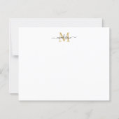 Budget Elegant Feminine Script Monogram Gold (Voorkant)