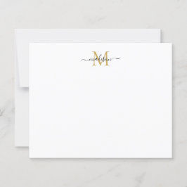 Budget Elegant Feminine Script Monogram Gold