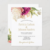 Budget elegant floral bruiloft (Voorkant / Achterkant)