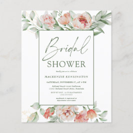 Budget Elegant Floral Script Vrijgezellenfeest
