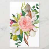 Budget Elegant Floral Wreath Wedding Invite (Achterkant)