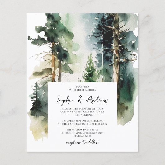 Budget Elegant Forest Wedding (Voorkant)