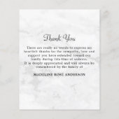 Budget Elegant Foto Collage Sympathie Dank u (Achterkant)