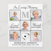 Budget Elegant Foto Collage Sympathie Dank u (Voorkant)