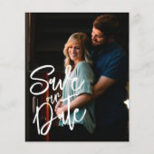 Budget Elegant Foto Save the Date Flyer (Voorkant)