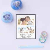 Budget Elegant Foto Weddenschap Hartelijk dank Flyer (Enkel)