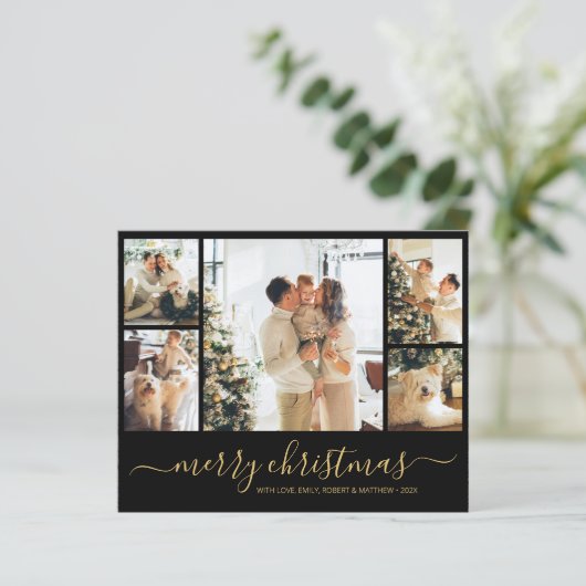 Budget Elegant-fotokerstfeestdag — Papa (Staand voorkant)