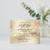 BUDGET Elegant Gold Bokeh Light Chic Wedding (Staand voorkant)
