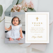 Budget Elegant Gold Cross Foto Baptisme Hartelijk 
