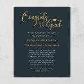 BUDGET Elegant Gold Glitter Blue AFSTUDEERDER kond (Achterkant)