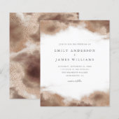 Budget Elegant Gold Ocean Tides Wedding (Voorkant / Achterkant)