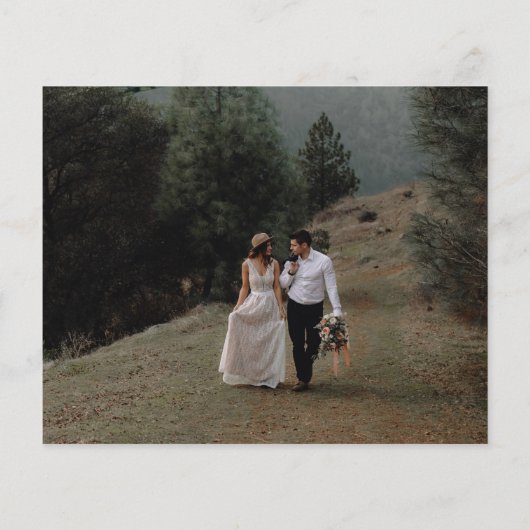 Budget Elegant Gold Script Weduwen Hartelijk dank (Achterkant)