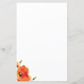 Budget Elegant Golden Poppy Baby shower Invitation (Achterkant)