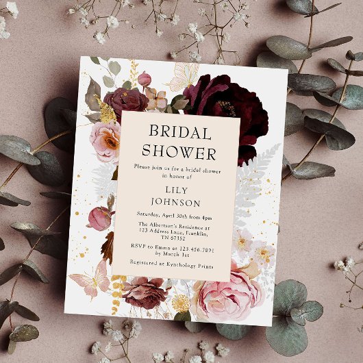 Budget Elegant Goud Blush Roze Vrijgezellenfeest Flyer