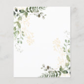 BUDGET Elegant Goud & Groen Eucalyptus Trouwen (Achterkant)