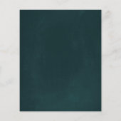 Budget Elegant Green Wreath Bronze Wedding Invite (Achterkant)