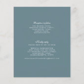 Budget Elegant Greenery Gold Wedding Paper Uitnodi (Achterkant)