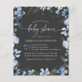 Budget Elegant Grey Baby shower Invitation (Voorkant)