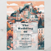 Budget Elegant Italië Capri Bestemming Bruiloft Flyer (Voorkant)