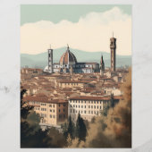 Budget Elegant Italië Florence Bestemming Bruiloft Flyer (Achterkant)
