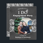 BUDGET Elegant Lace I DO Verloving Invitation<br><div class="desc">BUDGET Elegant Lace Photo Chalkboard "I DO" Engagement Party Invitation Kaart. Viel uw speciale evenement met deze mooie en budgetvriendelijke kaart. Alle teksten zijn vooraf geregeld zodat u zich gemakkelijk en snel kunt personaliseren met uw eigen details. (Houd er rekening mee dat ENVELOPES NIET inbegrepen zijn. De afmetingen van deze...</div>