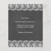 BUDGET Elegant Lace I DO Verloving Invitation (Achterkant)
