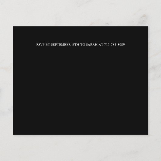 BUDGET Elegant Luxury Marble bruiloft (Achterkant)