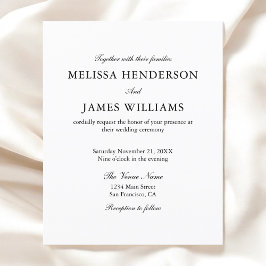 Budget Elegant Minimalist Script Photo Wedding Flyer