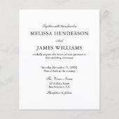 Budget Elegant Minimalist Script Photo Wedding Flyer (Voorkant)