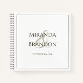 BUDGET Elegant minimalist Weddenschap Notitieboek (Voorkant)