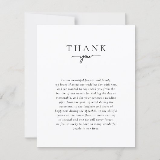 Budget Elegant Modern Script Trouwfeest (Achterkant)