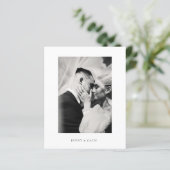 Budget Elegant Modern Script Trouwfeest (Staand voorkant)