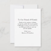 Budget Elegant Moderne Manuscript Foto Dank u Bedankkaart (Achterkant)