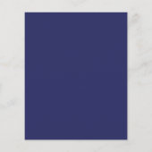 BUDGET Elegant Navy Blue Gold Botanical Weddenscha (Achterkant)