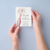 Budget Elegant Pearls en Prosecco Vrijgezellenfees Flyer (Hand)