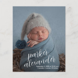 Budget Elegant Photo Collage Birth Announounge