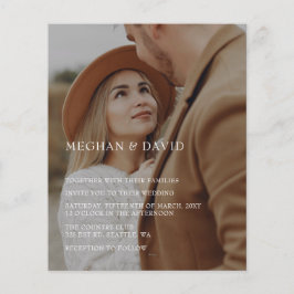 Budget Elegant Photo Overlay Wedding