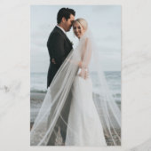 Budget Elegant Photo Overlay Wedding Uitnodiging (Achterkant)