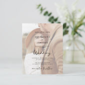 Budget Elegant Photo Overlay Wedding Uitnodiging (Staand voorkant)