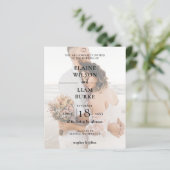 Budget Elegant Photo Overlay Wedding Uitnodiging (Staand voorkant)