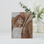 Budget Elegant Photo Overlay Wedding Uitnodiging (Staand voorkant)