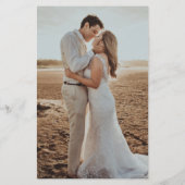 Budget Elegant Photo Overlay Wedding Uitnodiging (Achterkant)