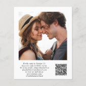 Budget Elegant Photo Overlay Wedding Uitnodiging (Achterkant)