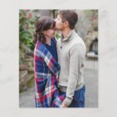 Budget Elegant Photo Overlay Wedding Uitnodiging (Achterkant)