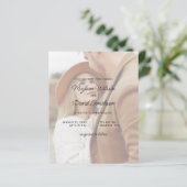 Budget Elegant Photo Overlay Wedding Uitnodiging (Staand voorkant)