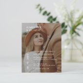 Budget Elegant Photo Overlay Wedding Uitnodiging (Staand voorkant)