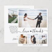 Budget Elegant Photo Weddenschap Hartelijk dank (Voorkant / Achterkant)